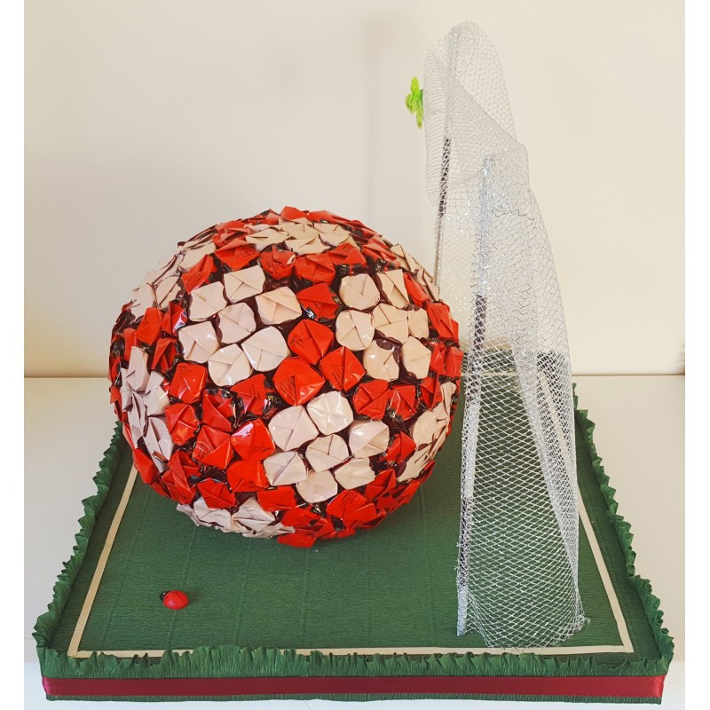 Saldainių puokštė "Futbolo kamuolis"