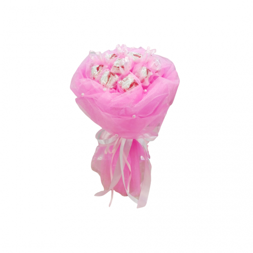 Švelnumas - pukštė iš saldainių Skanios gėlės