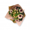 Gerberija - piokštė iš saldainių Skanios gėlės